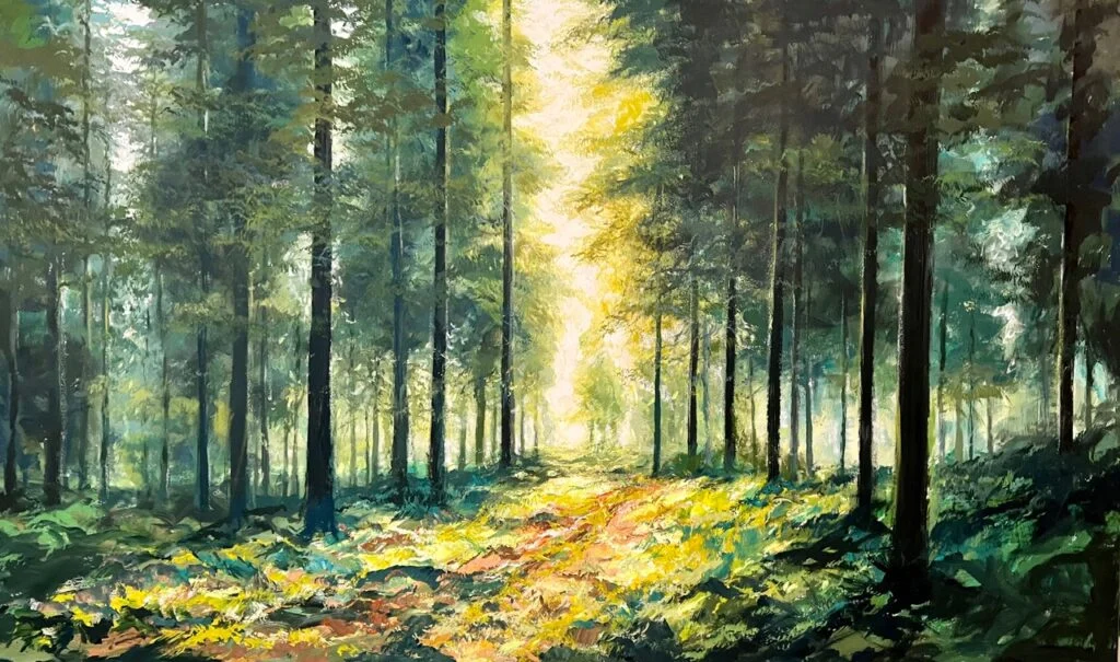 Golden Glow Acrylic on Canvas 91 x 152 cm | 36 x 60 in 2025 €3,000