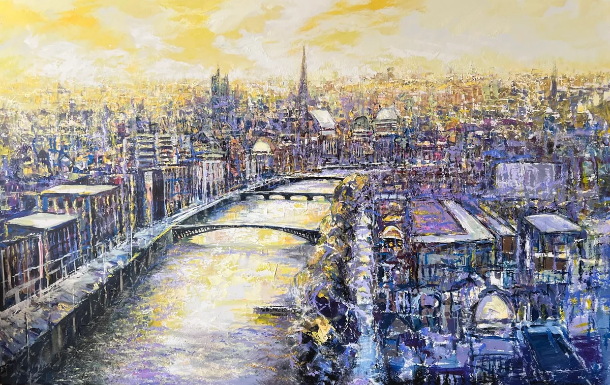Babbling Mountain Stream Acrylic on Canvas 95 x 145 cm | 37 x 57 in 2025 €3,000