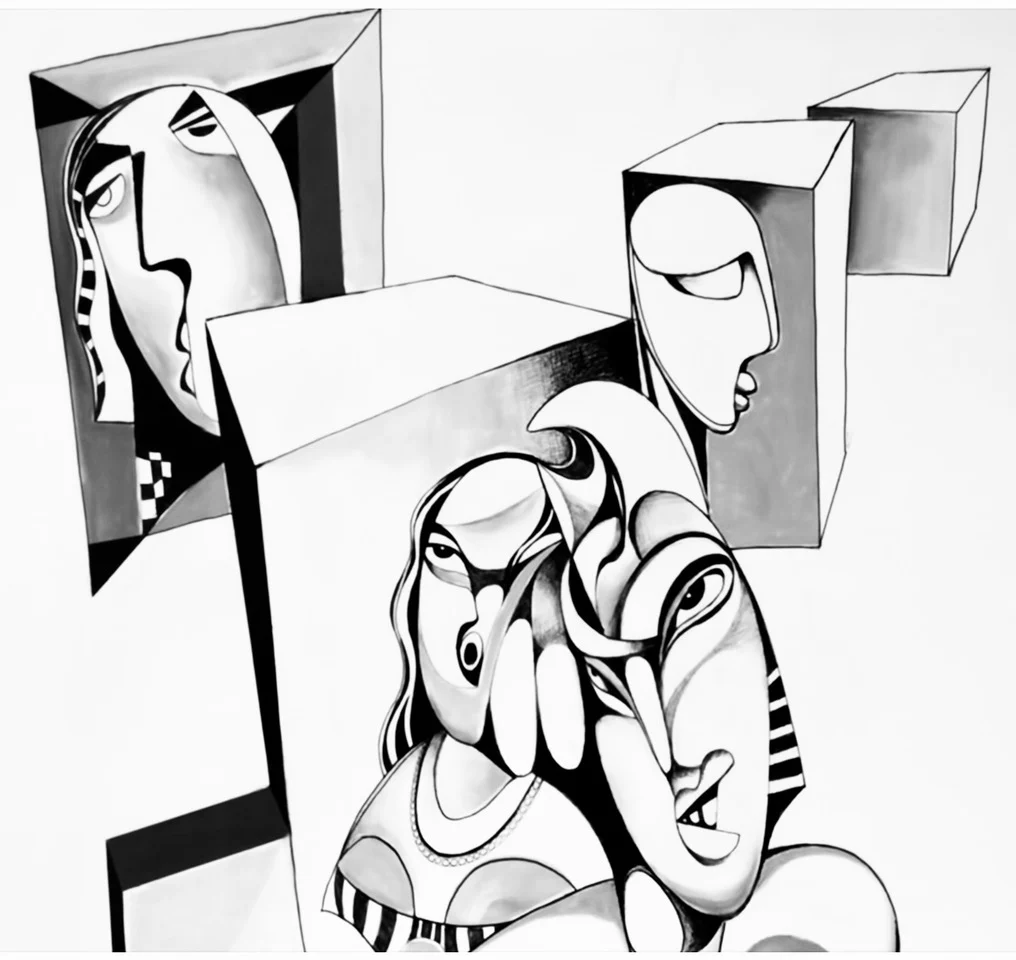 New World Acrylic on Canvas 96 x 96 cm | 38 x 38 in 2025 €1,600