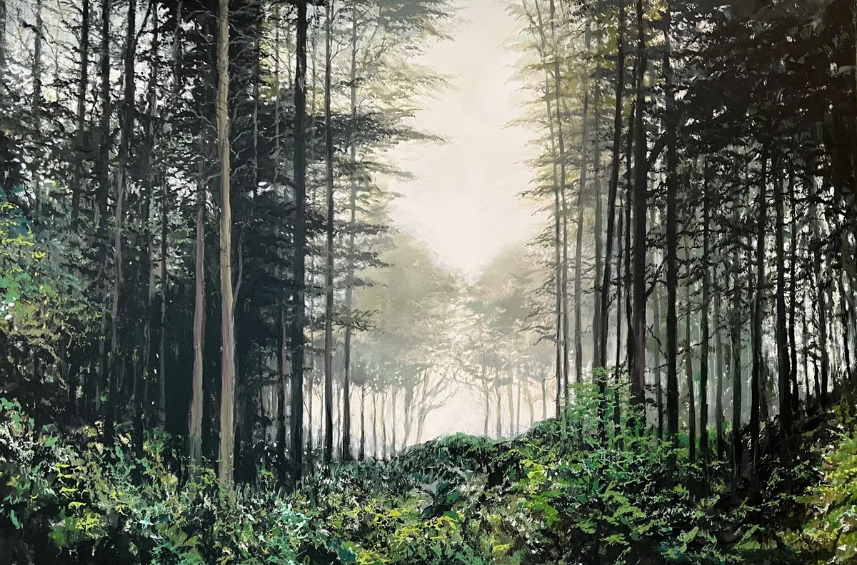Misty Sunrise, Acrylic on Canvas 96 x 145 cm | 38 x 56 in – 2025 €3,000
