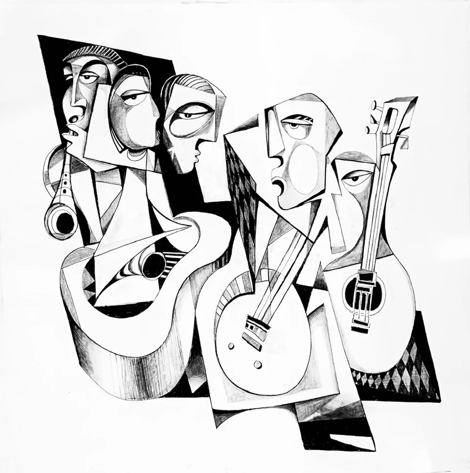 The Beat Acrylic on Canvas 96 x 96 cm | 38 x 38 in 2025 €1,600