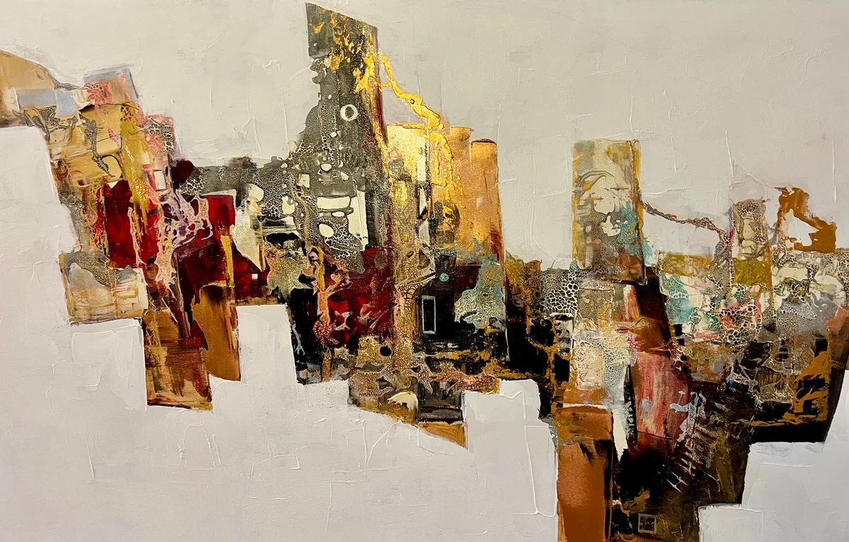 Echoes in White, Acrylic on Canvas 95 x 153 cm | 37 x 60 in – 2025 €3,000 SOLD