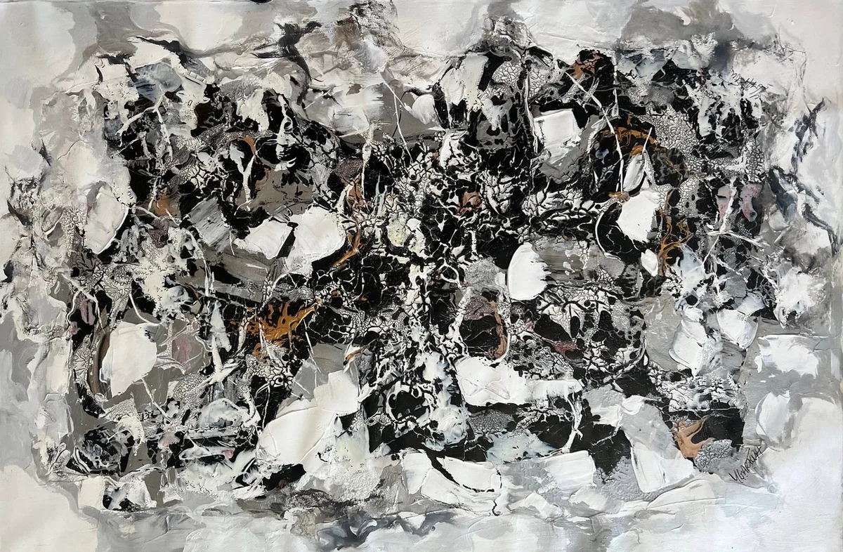 AI in Motion Acrylic on Canvas 96 x 144 cm | 38 x 56 in 2025 €3,000