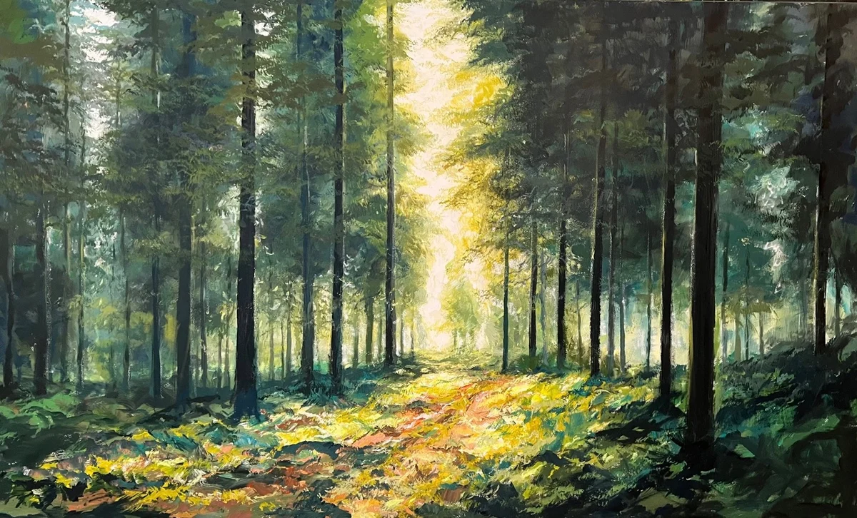Golden Glow Acrylic on Canvas 91 x 152 cm | 36 x 60 in 2025 €3,000