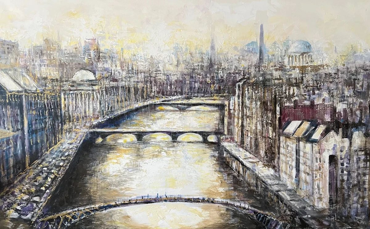 Bridges of Memory, Acrylic on Canvas 95 × 150 cm | 38 × 58 in - 2025 €3,000