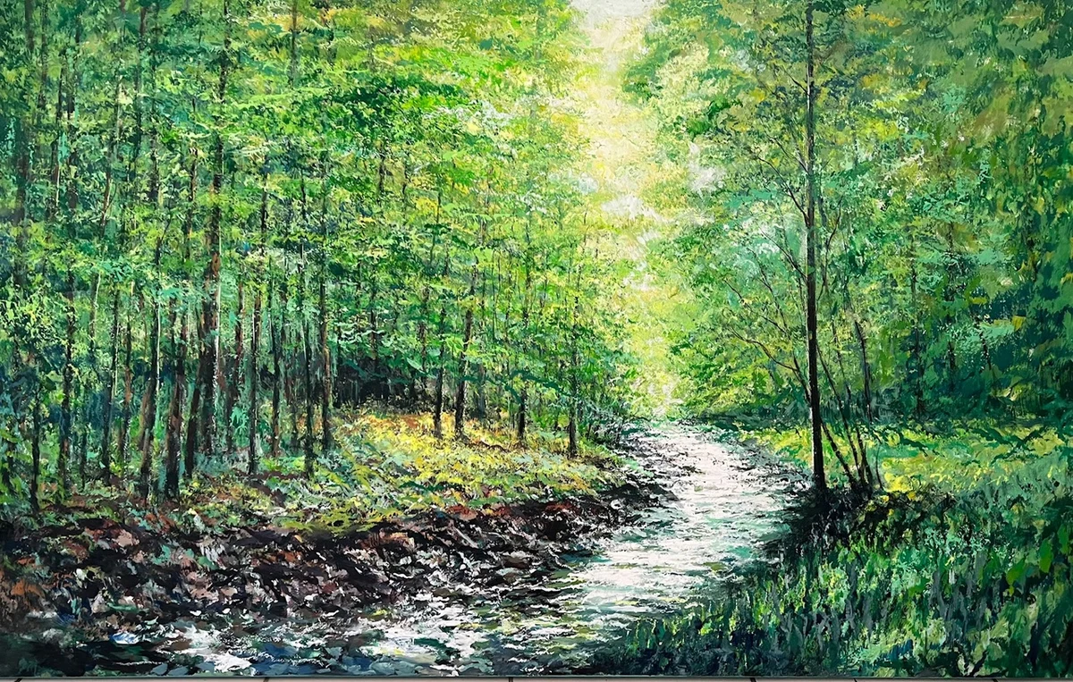 A Breath Exhaled Acrylic on Canvas 90 x 144 cm | 36 x 56 in 2025 €3,000